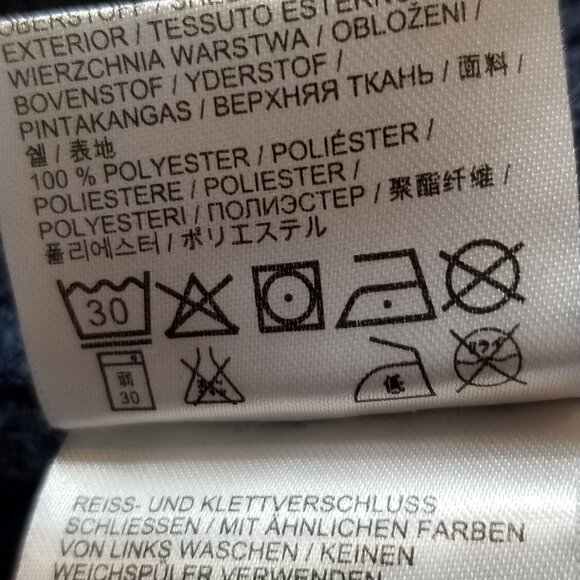 JACK WOLFSKIN At Home Outdoors Hooded Zip Cardigan Sweater Blue Size XL ~ 4438 - Picture 8 of 8